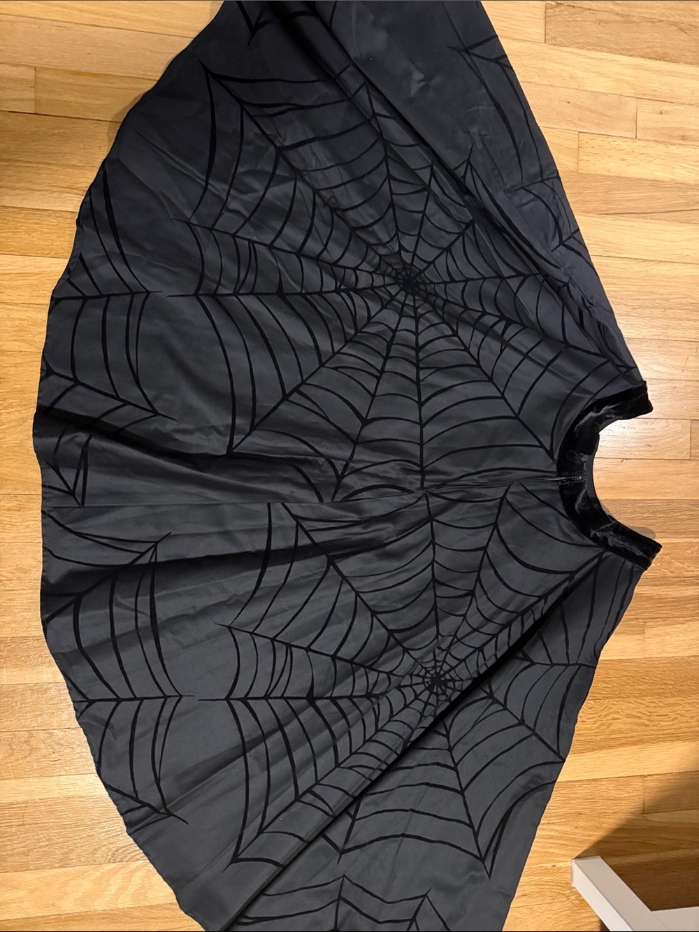 Vixen by Micheline Pitt Spiderweb Swing Skirt Black XL - Picture 7 of 7